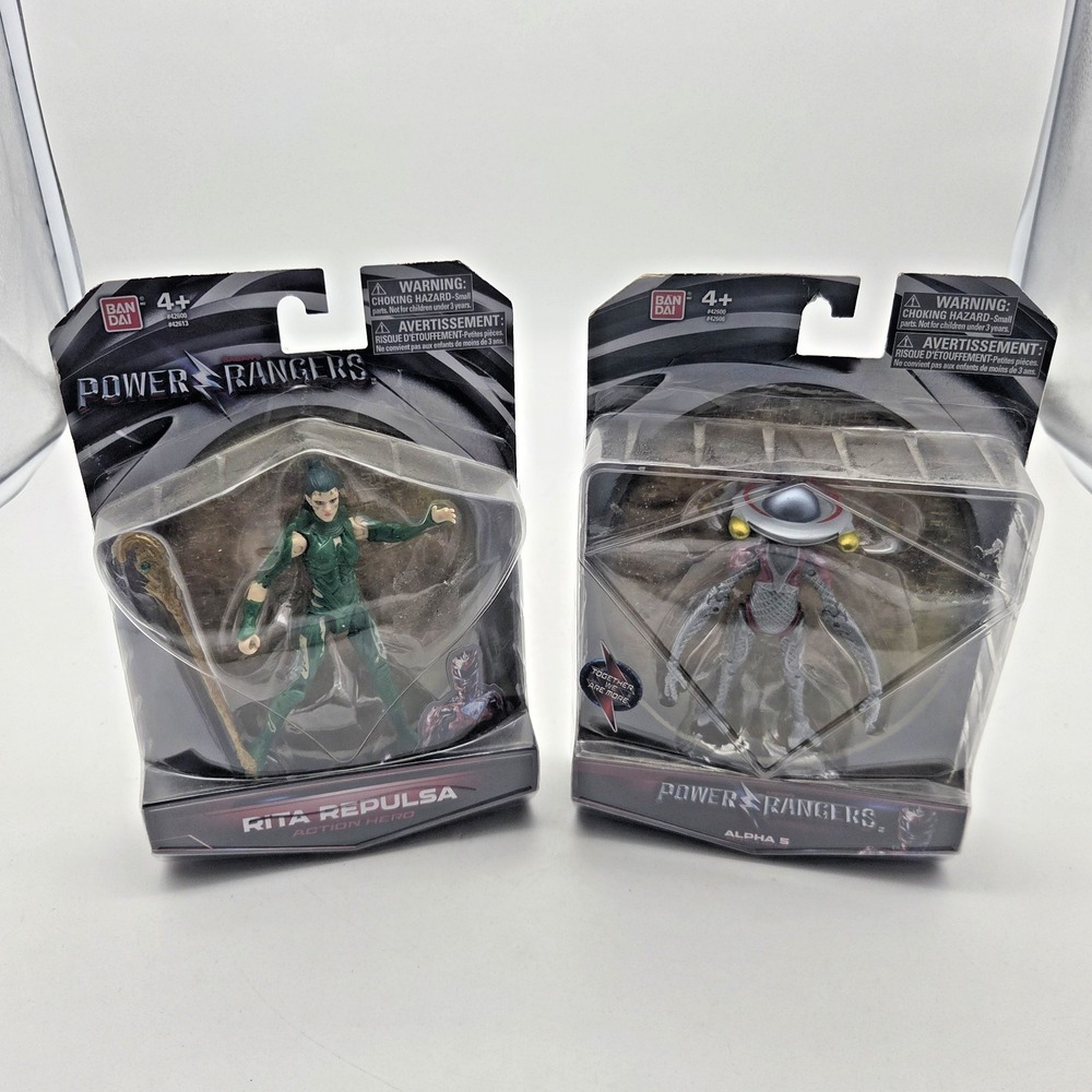 Rita Repulsa Power Rangers 2017 Movie 5" & Alpha 5 Action Figure Bandai Lot NIB